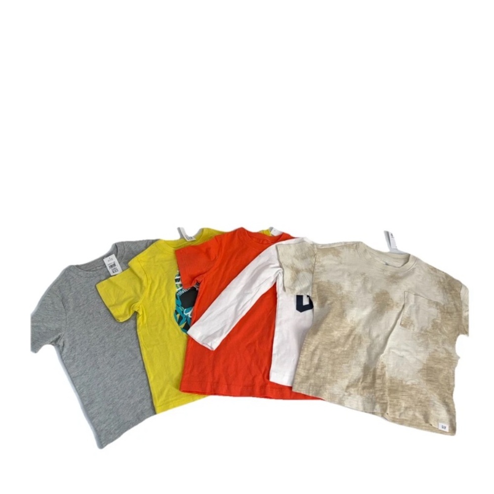 Gap Short Sleeve T-shirts, Boys Size 4 NWT, Lot of 5